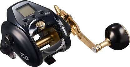 Електрически мултипликатор DAIWA 24 SEABORG G400JL (E) с алуминиева ръкохватка и цифров дисплей.