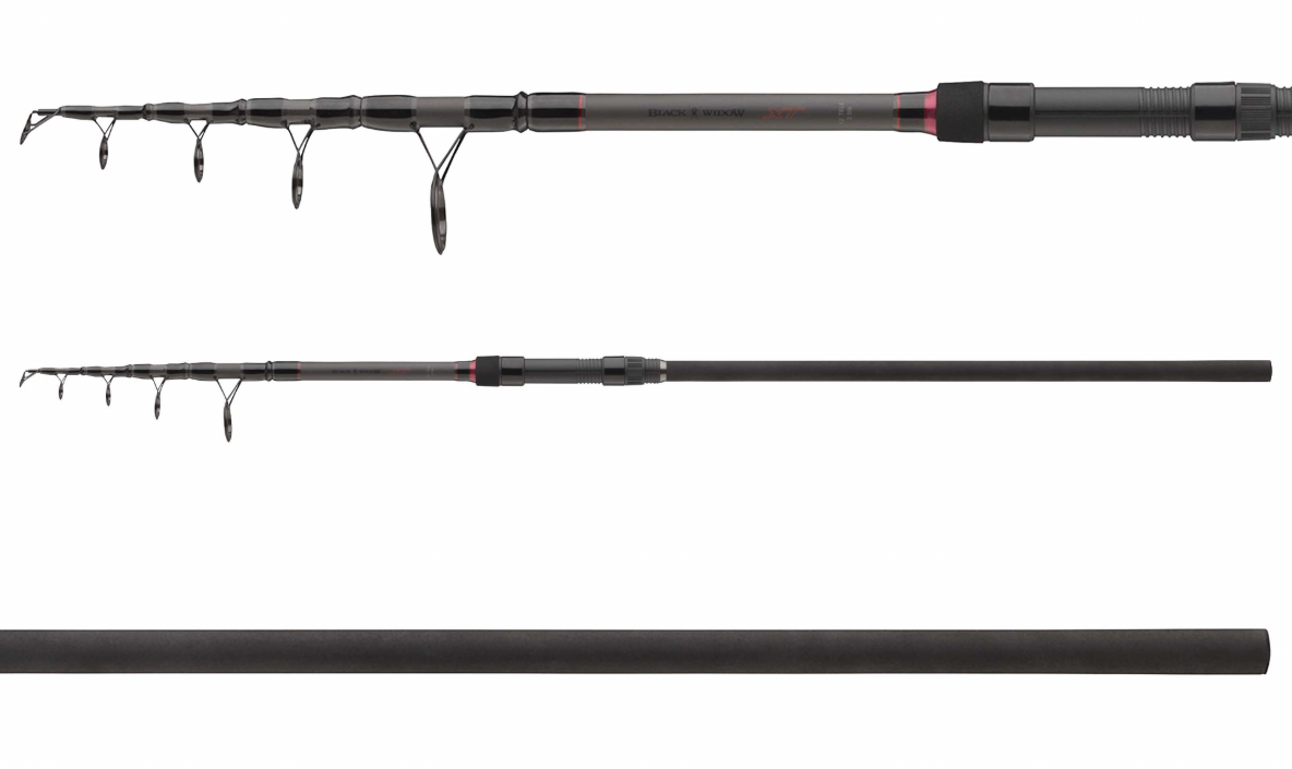 Carp fishing telescopic rod with guides DAIWA BLACK WIDOW '22 XT TELE CARP