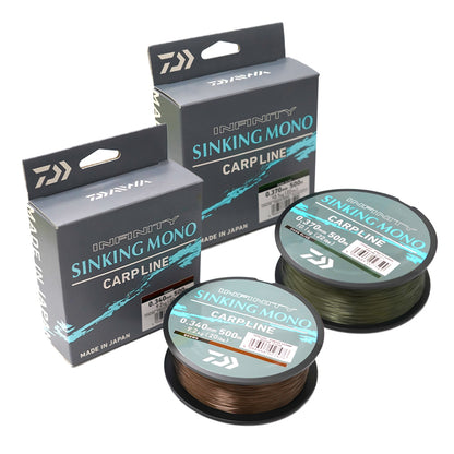 Монофильная леска DAIWA INFINITY Sinking Mono Brown/Olive - 500m