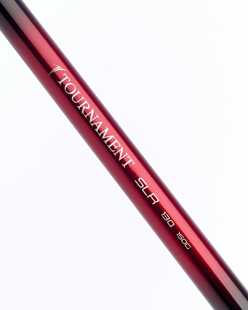 Фидер въдици DAIWA TOURNAMENT SLR - New model 2025, детайл на прът с надпис TORNAMENT SLR 130 150g.