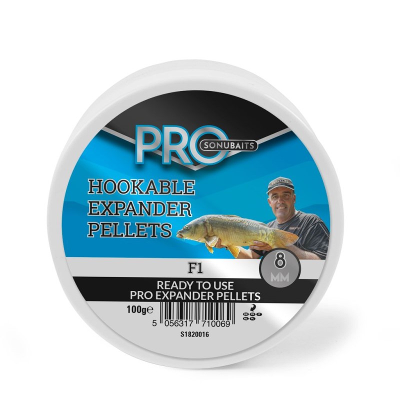 Пеллеты SONUBAITS Hookable Expander Pellets - F1 8mm