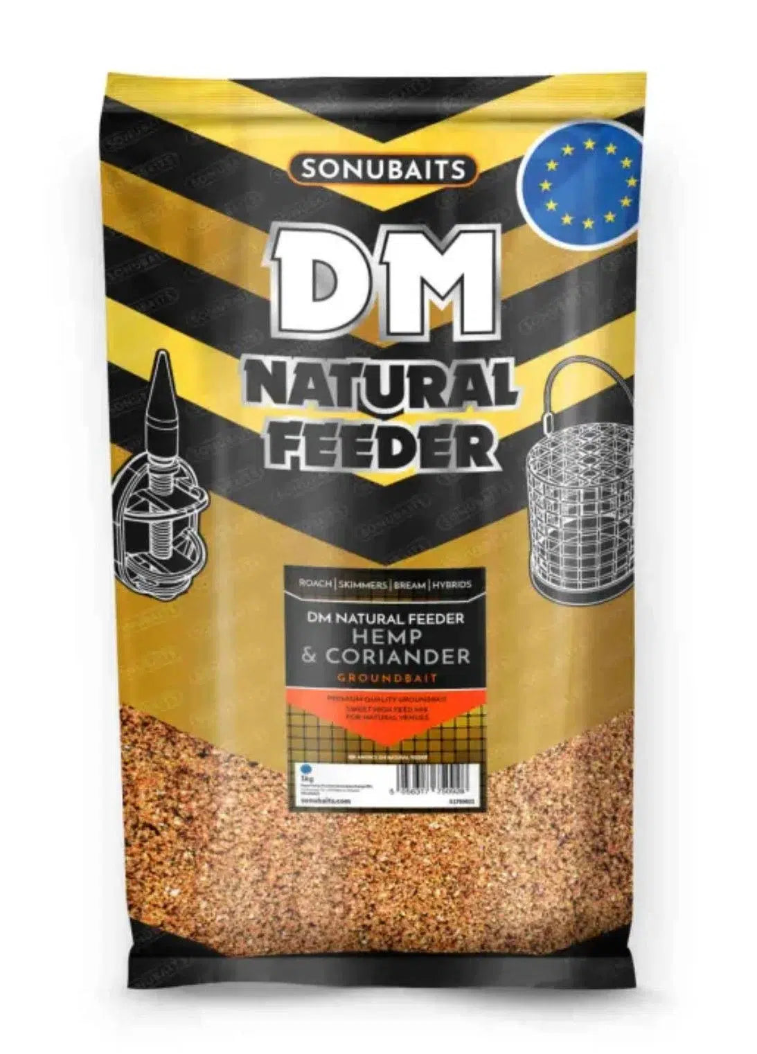 Groundbait SONUBAITS DM Natural Feeder Groundbait - Hemp & Coriander 1kg