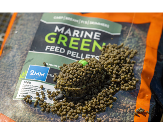 Пелети SONUBAITS Marine Green Feed Pellets 900g - 4mm