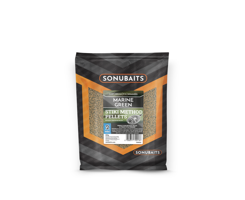 Пелети SONUBAITS Marine Green Stiki Method Pellets - 650g