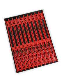Комплект совалки Daiwa SLIDE WINDERS RED в черна тавичка с червени обтегачи за риболовни монтажи.
