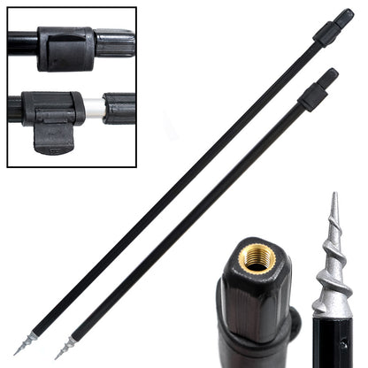 Telescopic bankstick with auger point - 120/150 cm
