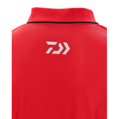 T-shirt with collar DAIWA TOURNAMENT - red/black