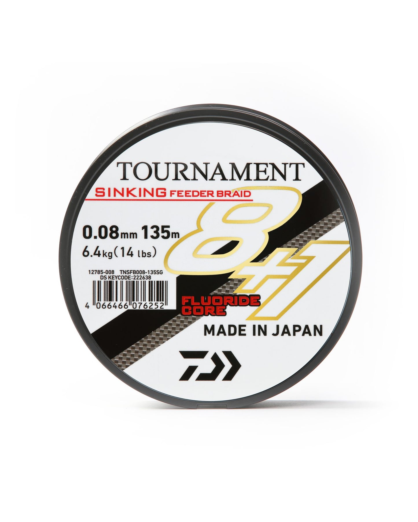 Плетено влакно за фидер риболов Daiwa TOURNAMENT FEEDER BRAID SINKING X8+1 GRAY (тъмно сив) - 135m