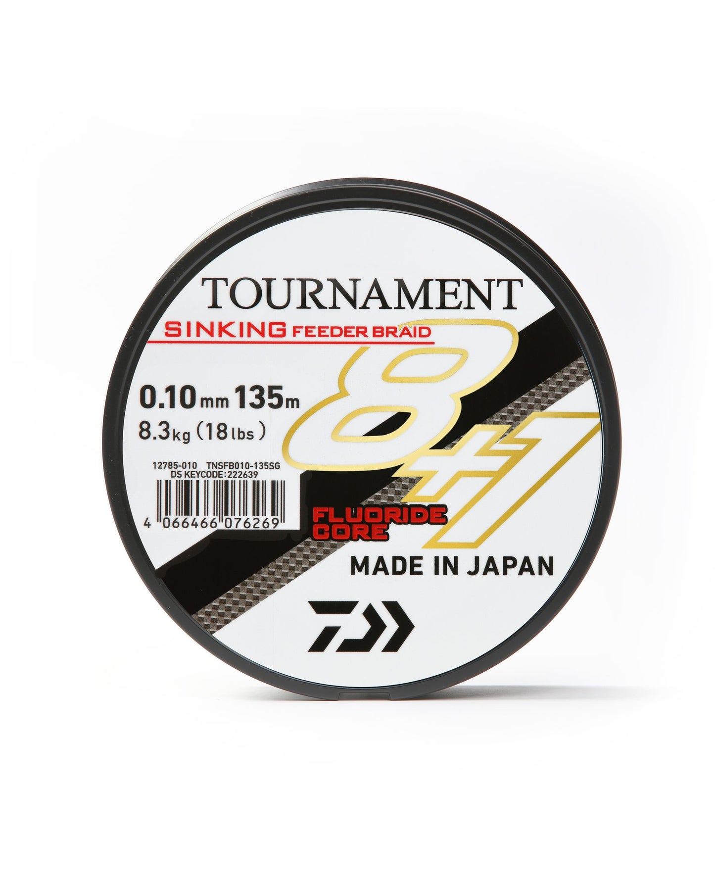 Плетено влакно за фидер риболов Daiwa TOURNAMENT FEEDER BRAID SINKING X8+1 GRAY (тъмно сив) - 135m