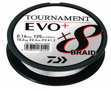 Плетено влакно Daiwa TOURNAMENT X8 BRAID EVO+ WHITE (Бял) - 135м