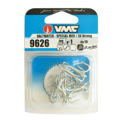 Treble hooks VMC 9626 PS O'Shaughnessy 3X-Strong X-Short Treble