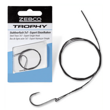 Стоманен повод за щука ZEBCO Trophy Steel Trace 7x7 EXPERT - 30cm/9kg