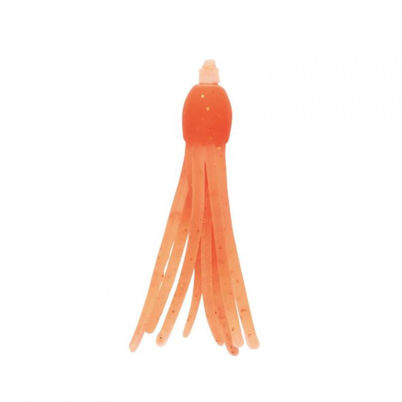 Силиконови октоподчета NIKKO Octopus 1.5''(3.8cm) UV ORANGE за риболовни такъми.