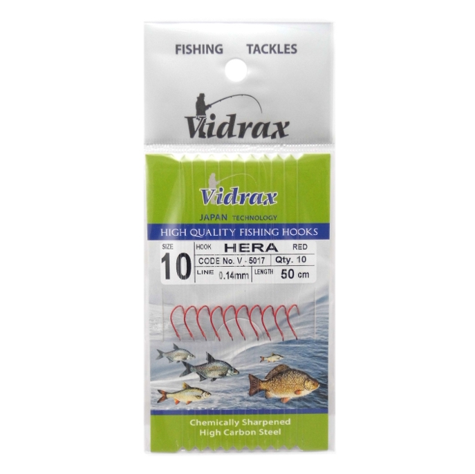 Cârlige legate Vidrax HERA V-5017 Rosii