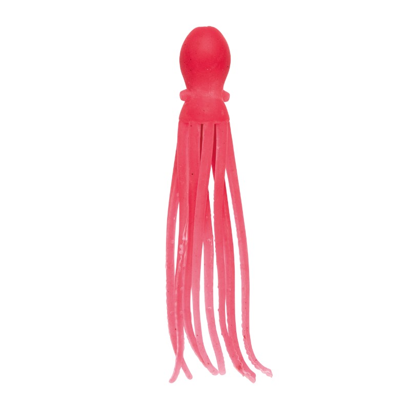 Силиконови октоподчета NIKKO Octopus 1.5''(3.8cm) в яркочервен цвят, идеални за риболов.