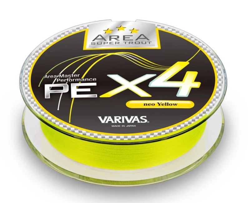 Braided line VARIVAS AREA Super Trout PE x4 [Yellow] - 75m