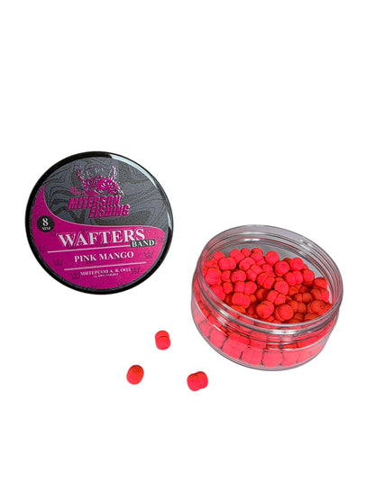 Miterson Premium Wafters Band - 8mm PINK MANGO с ярки цветове, идеални за шаранджийски риболов.