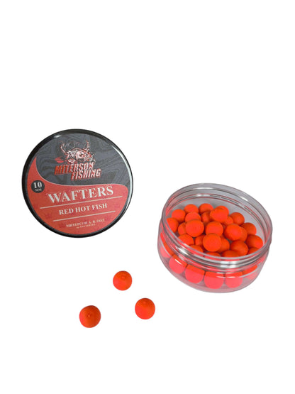 Miterson Premium Wafters Round - 10mm червени топчета за риболов, идеални за шаранджийски риболов и метод фидер.