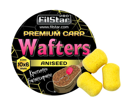 Dumbell-uri echilibrate FilStar Wafters Premium Carp - 10x6mm / 30g - arome diverse