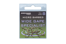 DRENNAN WIDE GAPE SPECIALIST Eyed Hooks with Micro Barb
