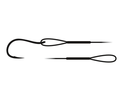 Стоманен повод за щука с кука ZEBCO Trophy Steel Trace 1x7 - Single Hook - 60cm/9kg привлекателна графика на кука.