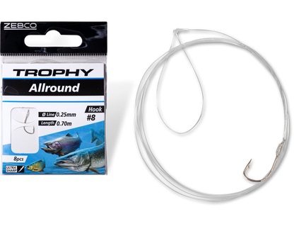 Вързани куки ZEBCO ALLROUND SILVER - 70cm