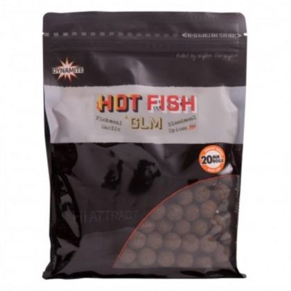 DYNAMITE BAITS Hot Fish & GLM Boilies - 15мм / 1kg