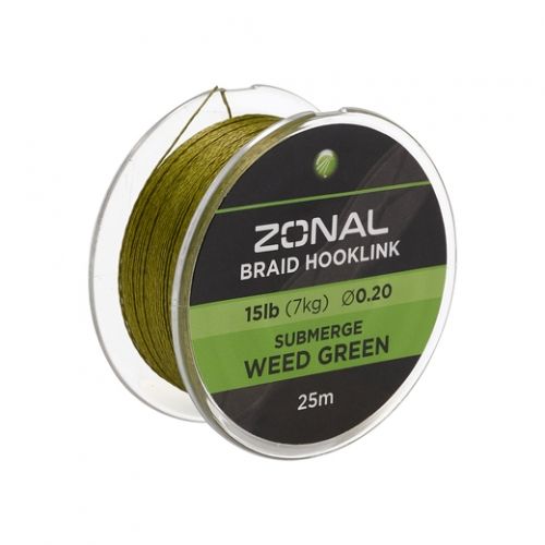 Плетено влакно за повод KODEX Zonal Submerge 15lb/25m - Weed Green