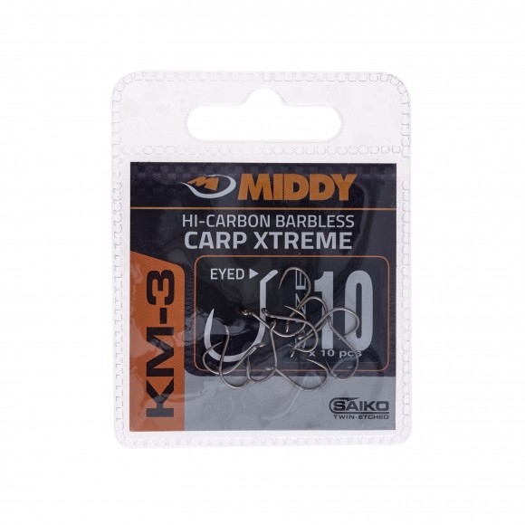 MIDDY KM-3 Carp Xtreme Eyed Hooks