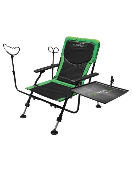 Стол за фидер Maver Reality Feeder Chair окомплектован с маса и стойка за въдица