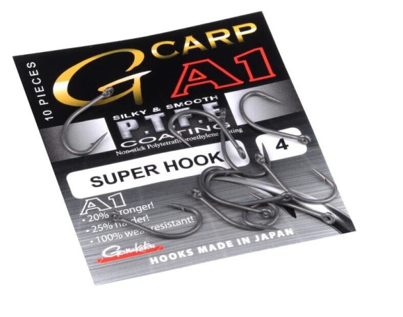 Куки за Carp Fishing GAMAKATSU G-CARP A1 SUPER HOOK PTFE - No6 / 10бр 