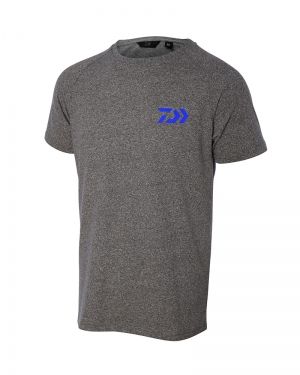 Тениска DAIWA T-SHIRT D-VEC СВЕТЛО СИВА със синьо лого 