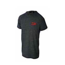 Тениска DAIWA T-SHIRT D-VEC ТЪМНО СИВА с червено лого 