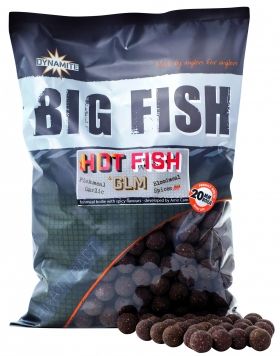 Протеинови топчета -  Boilies - DYNAMITE BAITS Hot Fish & GLM 15мм / 1.8kg