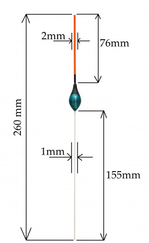 Плувка Sensor - проходна - 1,5g