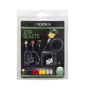 KODEX Zig Beasts 10s Microbarb Kit (Foams, Tops, Hair-Stems and Hooks)