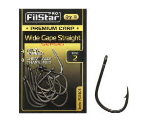 Куки за Carp Fishing F1251DB Premium Carp Wide Gape - No2 / 10бр 