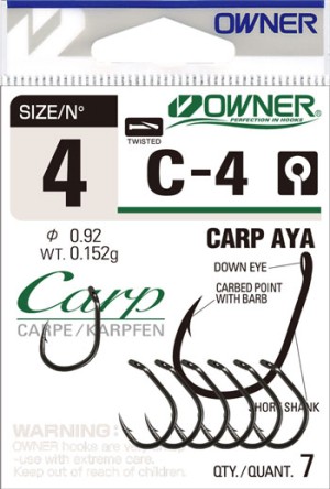 Carp Fishing Hooks OWNER CARP AYA C-4