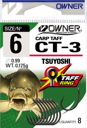 Carp Fishing Hooks OWNER CARP TAFF TSUYOSHI CT-3