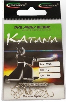 Куки MAVER Katana 1150A Nickel - 20 бр в опаковка