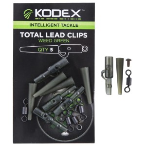 Клипс за олово KODEX Lead Clips System - 5 броя в пакет / различни цветове