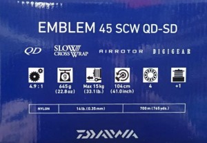 Шаранджийска макара DAIWA 21 EMBLEM 45 SCW QD SD (SuperDeep)